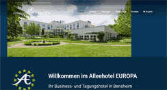 Desktop Screenshot of alleehotel.de