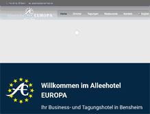 Tablet Screenshot of alleehotel.de